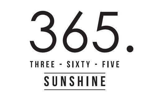 365. 
THREE - SIXTY - FIVE 
SUNSHINE trademark