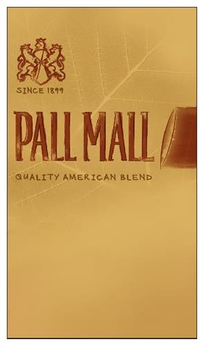 PALL MALL QUALITY AMERICAN BLEND SINCE 1899 trademark