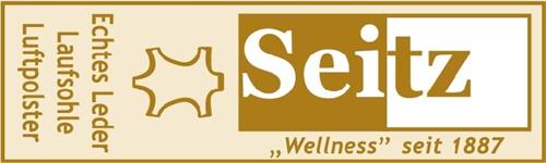 SEITZ "WELLNESS" SEIT 1887 ECHTES LEDER LAUFSOHLE LUFTPOLSTER trademark