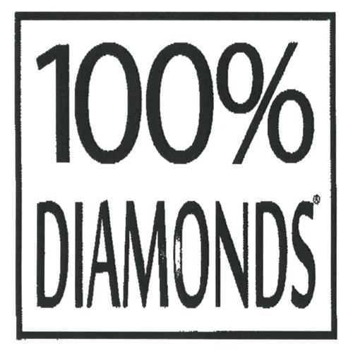 100% DIAMONDS trademark