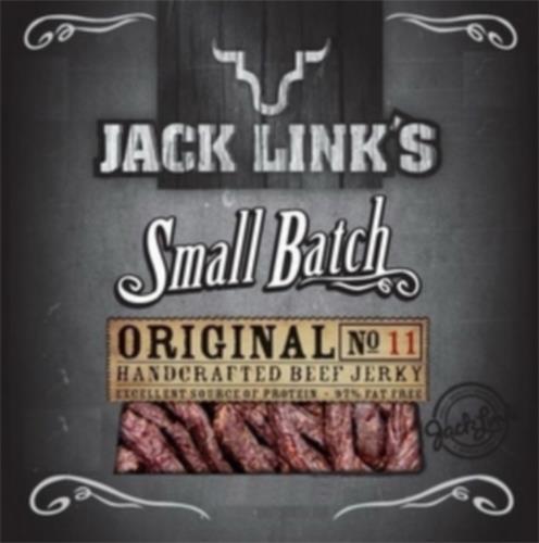 JACK LINK'S SMALL BATCH ORIGINAL NO 11 HADCRAFTED BEEF JERKY EXCELLENT SOURCE OF PROTEIN 97% FAT FREE JACK LINK FAMILY QUALITY GURANTEE SINCE 1885 trademark