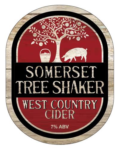 SOMERSET TREE SHAKER WEST COUNTRY CIDER 7% ABV trademark