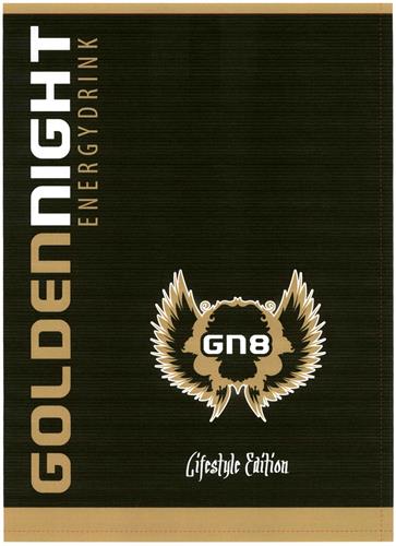 GOLDENNIGHT ENERGYDRINK GN8 Lifestyle Edition trademark