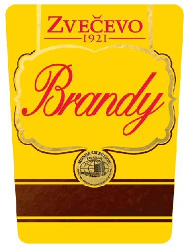 ZVEČEVO 1921 Brandy trademark