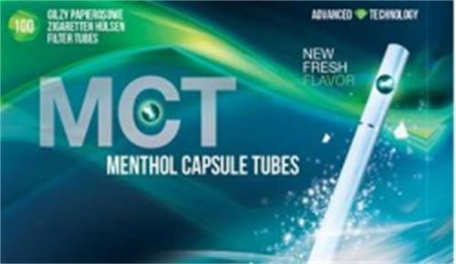 MCT Menthol Capsule Tubes New Fresh Flavor trademark