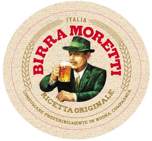 ITALIA BIRRA MORETTI RICETTA ORIGINALE CONSUMARE PREFERIBILMENTE IN BUONA COMPAGNIA trademark