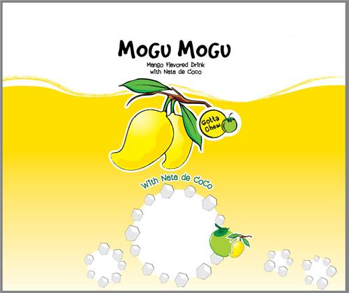 MOGU MOGU Mango Flavored Drink with Nata de Coco Gotta Chew trademark