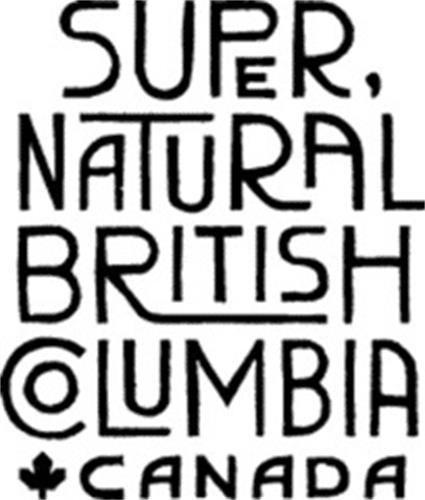 SUPER, NATURAL BRITISH COLUMBIA CANADA trademark