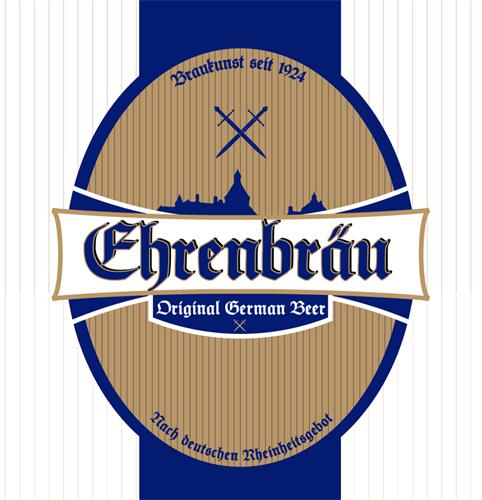 Braukunst seit 1924 Ehrenbräu Original German Beer Nach deutschen Rheinheitsgebot trademark