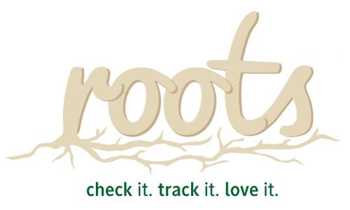 roots - check it. track it. love it. trademark