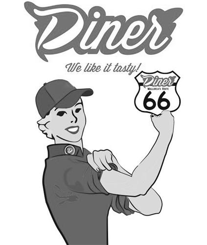 DINER We like it tasty! DINER MALLORCA'S ROUTE 66 trademark