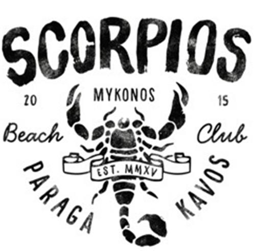 SCORPIOS 2015 MYKONOS Beach Club EST. MMXV PARAGA KAVOS trademark