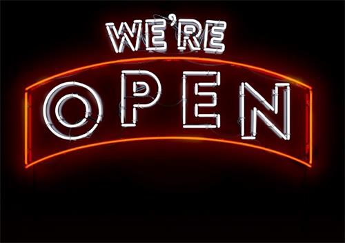 WE'RE OPEN trademark