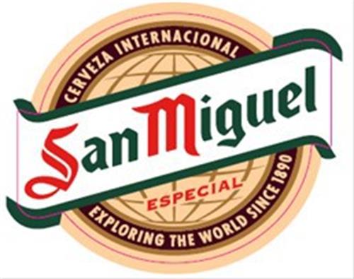 CERVEZA INTERNACIONAL SAN MIGUEL ESPECIAL EXPLORING THE WORLD SINCE 1890 trademark