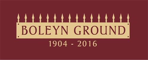 BOLEYN GROUND 1904 - 2016 trademark