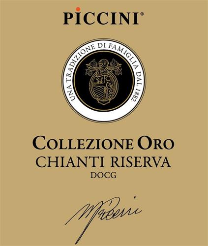 PICCINI UNA TRADIZIONE DI FAMIGLIA DAL 1882 COLLEZIONE ORO CHIANTI RISERVA DOCG trademark