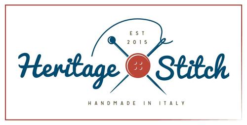 EST 2015 HERITAGE STITCH handmade in Italy trademark