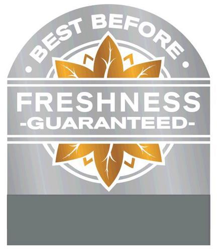 BEST BEFORE FRESHNESS GUARANTEED trademark