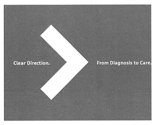 Clear Direction. From Diagnosis to Care. trademark