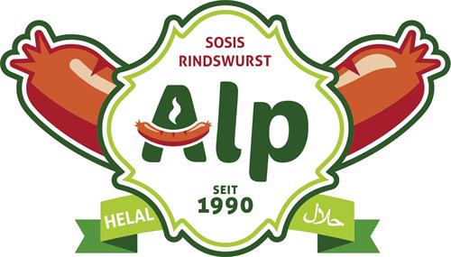 Sosis Rindswurst Alp Helal Seit 1990 trademark