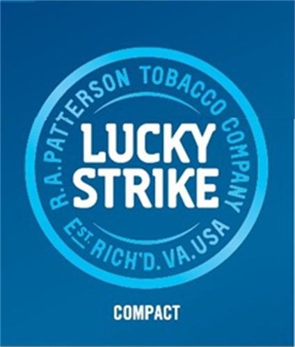 LUCKY STRIKE R.A. PATTERSON TOBACCO COMPANY EST. RICHD. VA. USA COMPACT trademark