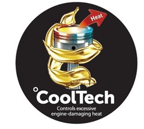 Heat COOLTECH Controls excessive engine-damaging heat trademark