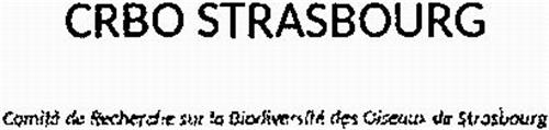 CRBO STRASBOURG Comité de Recherche sur la Biodiversité des Oiseaux de Strasbourg trademark