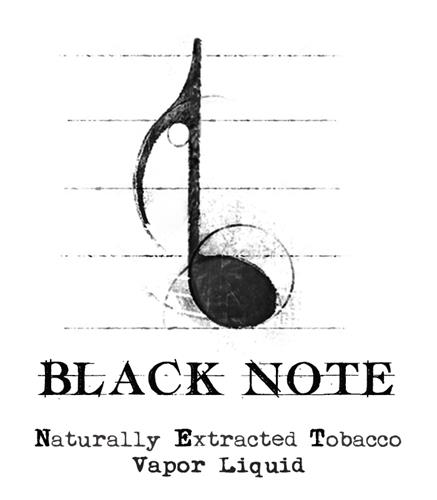 Black Note Naturally Extracted Tobacco Vapor Liquid trademark