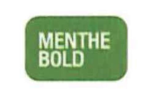 MENTHE BOLD trademark