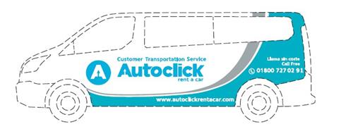 Customer Transportation Service A Autoclick rent a car www.autoclickrentacar.com Llama sin coste call free 018007270291 trademark