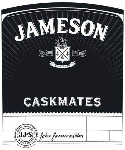 JAMESON ESTABLISHED SINCE 1780 SINE METU CASKMATES JOHN JAMESON & SON LIMITED JJ&S trademark