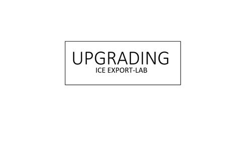 UPGRADING ICE EXPORT-LAB trademark