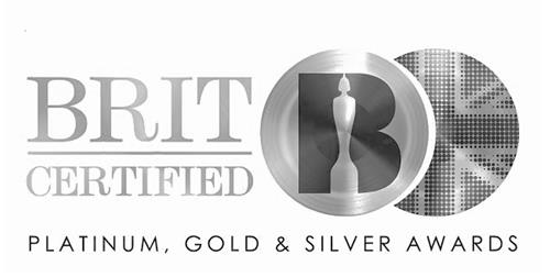 BRIT CERTIFIED - PLATINUM, GOLD & SILVER AWARDS trademark