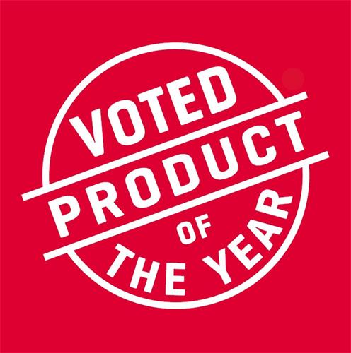 VOTED PRODUCT OF THE YEAR trademark