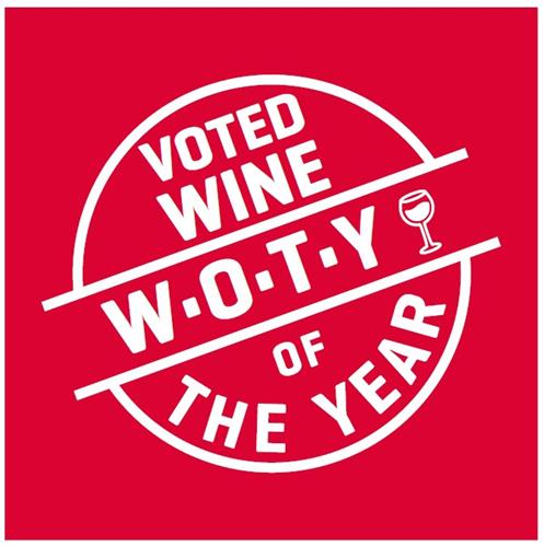 VOTED WINE WOTY OF THE YEAR trademark