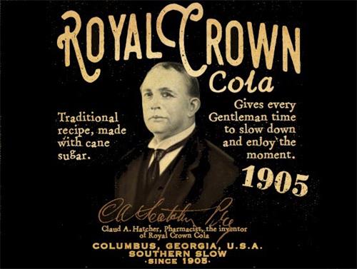 ROYAL CROWN COLA 1905 CLAUD A. HATCHER PHARMACIST THE INVENTOR OF ROYAL CROWN COLA trademark