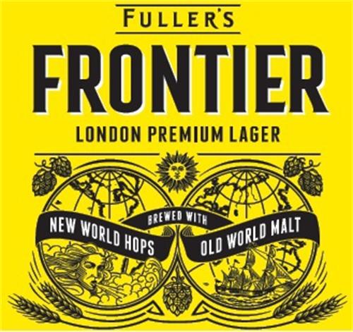 FULLER'S FRONTIER LONDON PREMIUM LAGER BREWED WITH NEW WORLD HOPS OLD WORLD MALT trademark