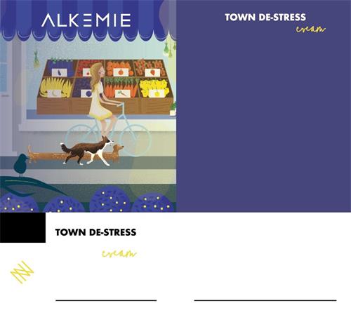 ALKEMIE TOWN DE-STRESS cream trademark