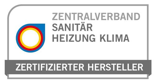 ZENTRALVERBAND SANITÄR HEIZUNG KLIMA ZERTIFIZIERTER HERSTELLER trademark