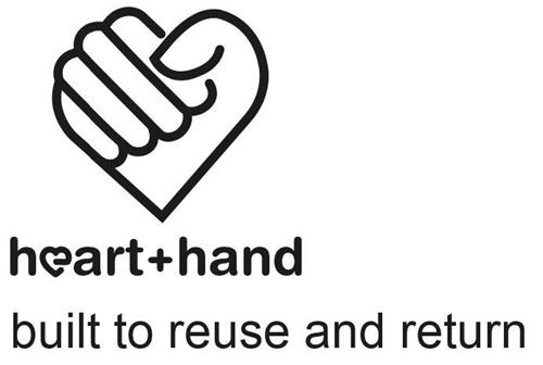 heart hand built to reuse and return trademark