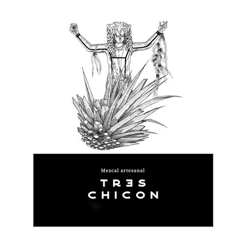 Mezcal artesanal Tres Chicon trademark