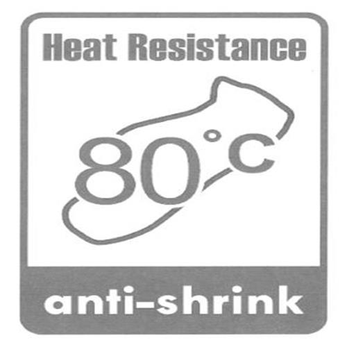 Heat Resistance 80⁰C anti-shrink trademark