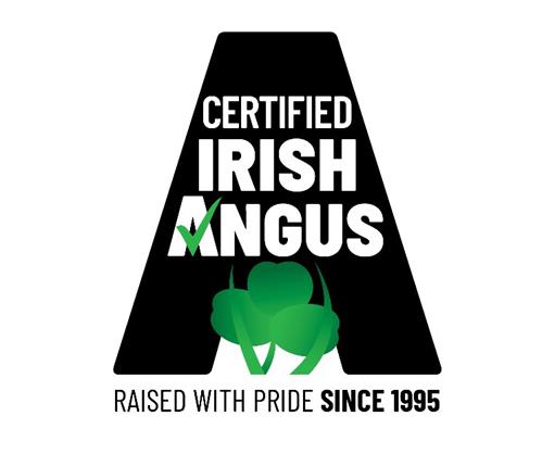 CERTIFIED IRISH ANGUS RAISED WITH PRIDE SINCE 1995 trademark