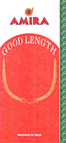 AMIRA GOOD LENGTH PRODUCE OF INDIA trademark