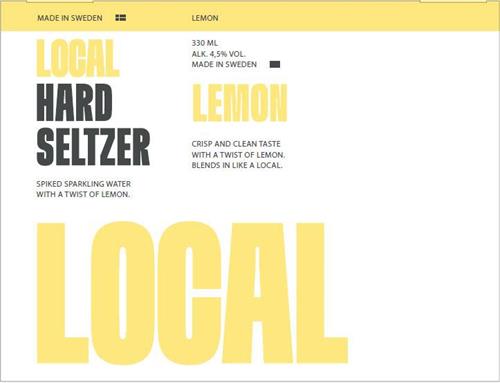 LOCAL HARD SELTZER LEMON LOCAL trademark