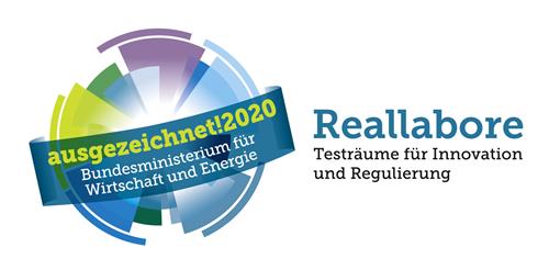 ausgezeichnet!2020 Bundesministerium für Wirtschaft und Energie Reallabore Testräume für Innovation und Regulierung trademark