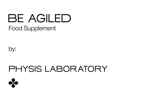 BE AGILED Food Supplement by: PHYSIS LABORATORY trademark