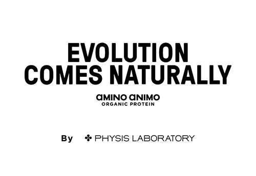 EVOLUTION COMES NATURALLY AMINO ANIMO ORGANIC PROTEIN By PHYSIS LABORATORY trademark