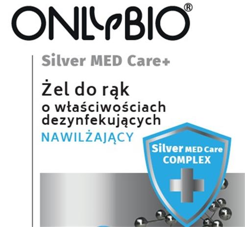 ONLYBIO Silver MED Care+ Żel do rąk o właściwościach dezynfekujących NAWILŻAJĄCY Silver MED Care COMPLEX trademark