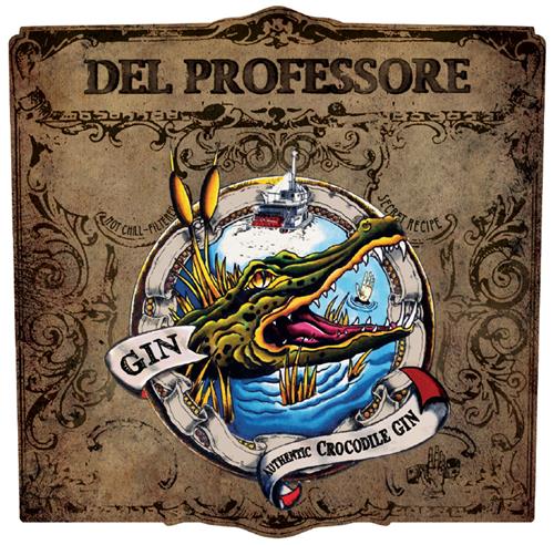 DEL PROFESSORE GIN AUTHENTIC CROCODILE GIN trademark